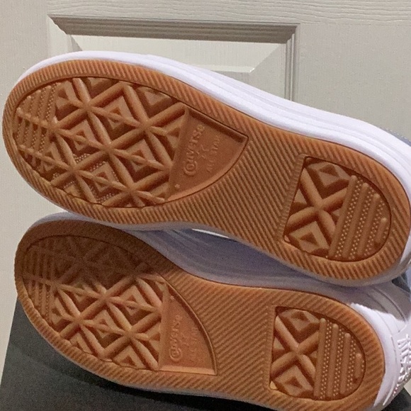 Converse Light Blue High Top Platform Sneakers - Size 6 - Picture 4 of 8